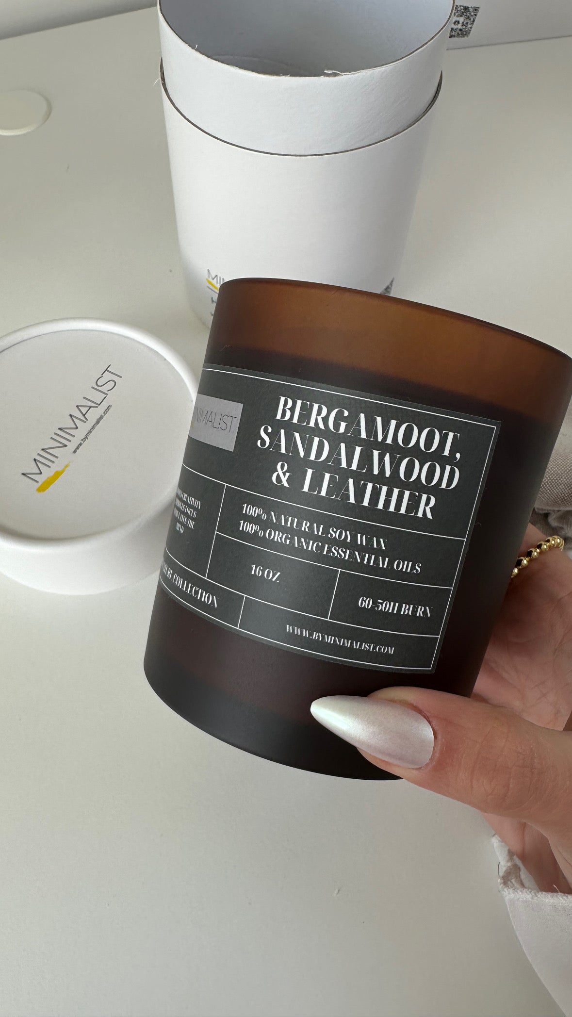 Bergamoot, Sandalwood & Leather Candle