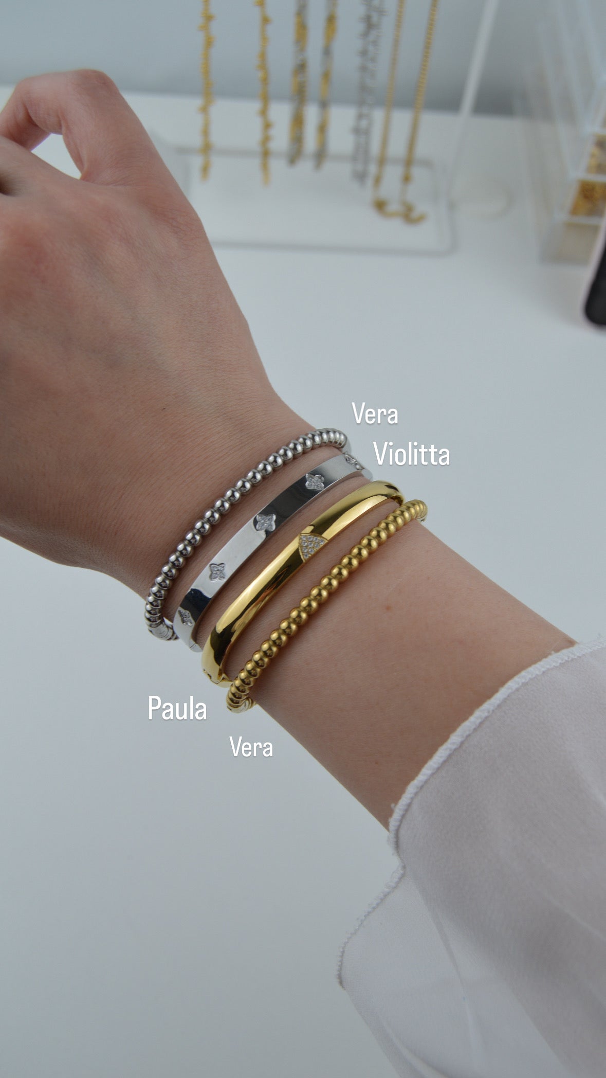 VERA Bangle - Waterproof- سوارة ڤيرا الفضي