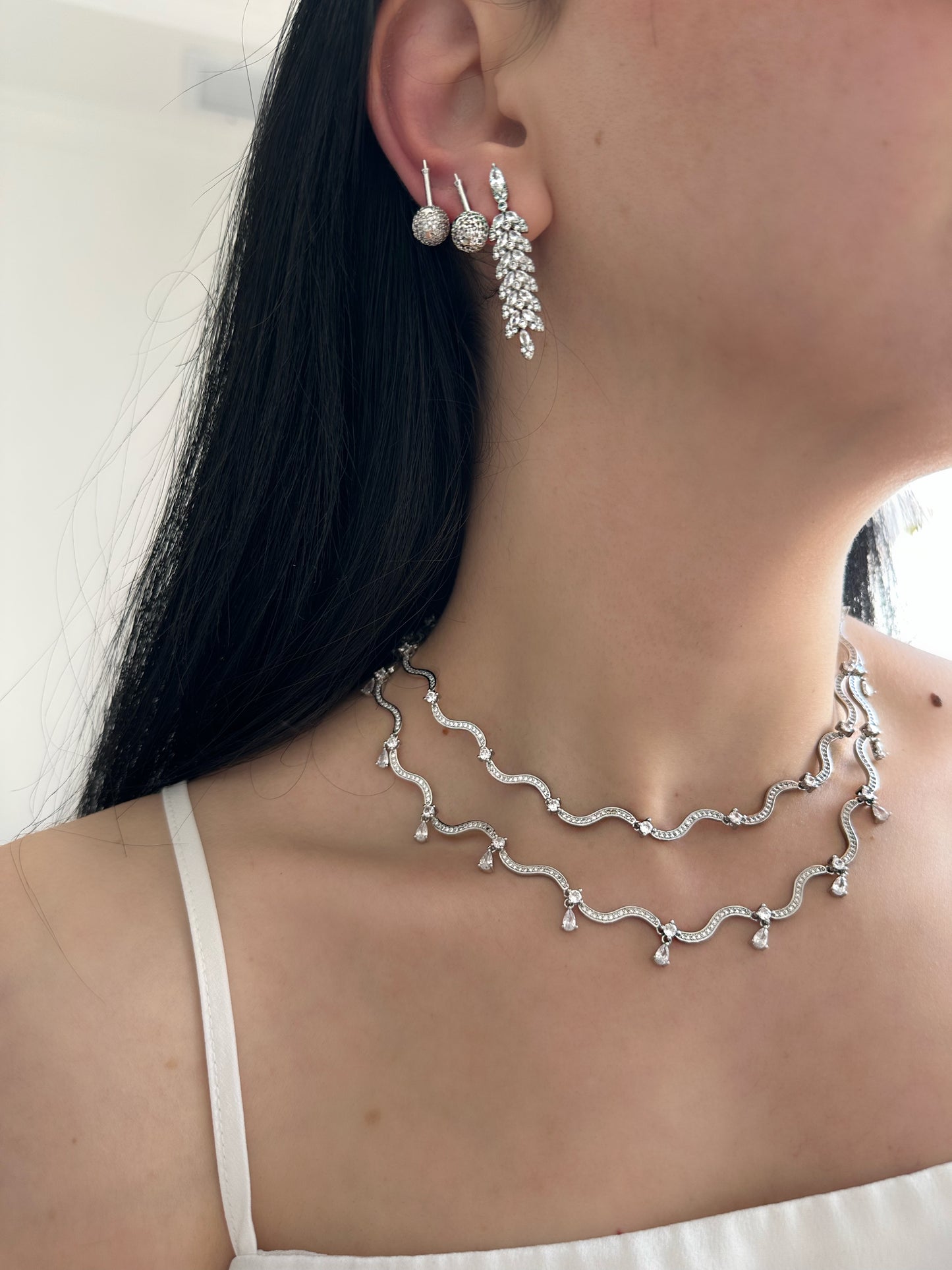 AMWAJ Necklace Silver