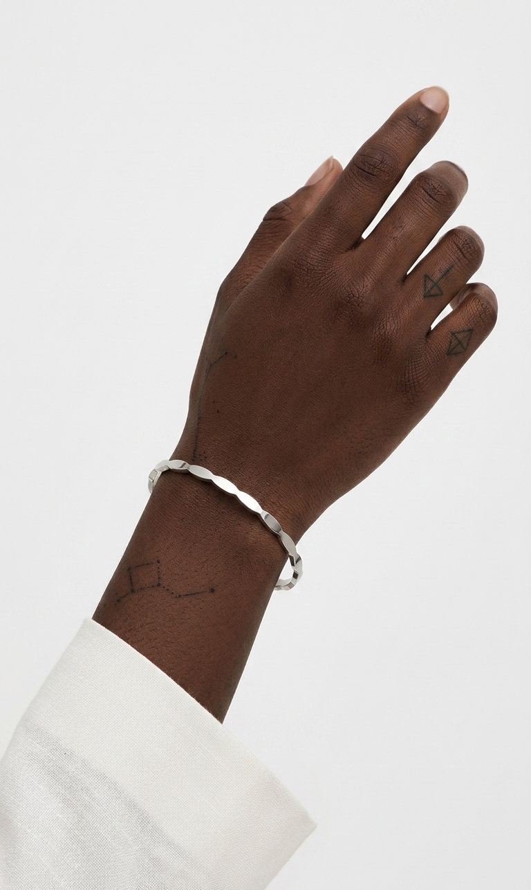JOELLE Bangle - Waterproof - سوارة جويل الفضي