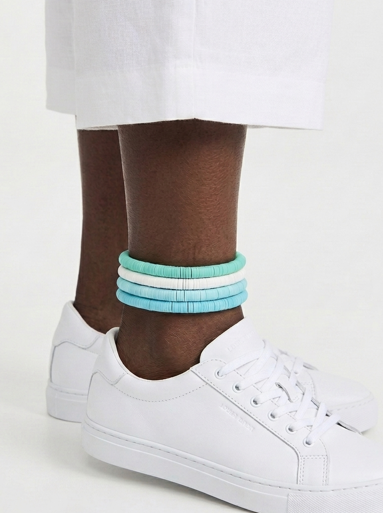 CLAY BEADS Anklet - 1 piece