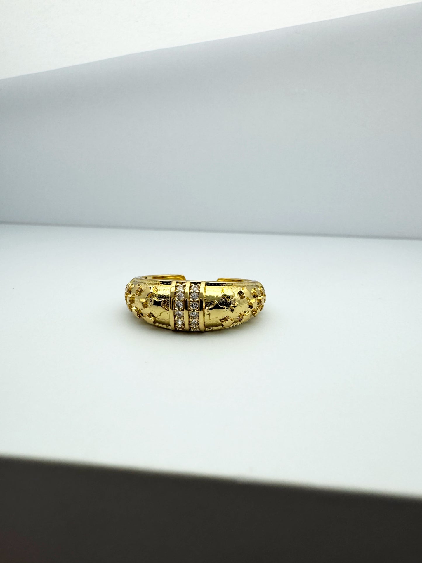 CELINE Gold Stars Ring