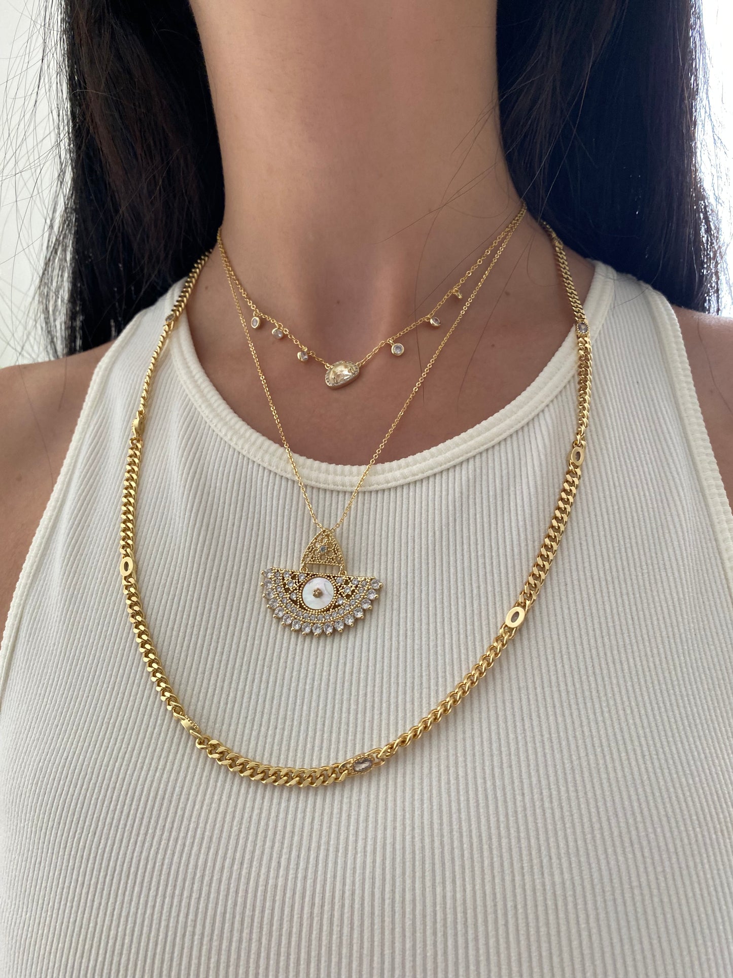 OPHELIA Necklace - Clear Stone