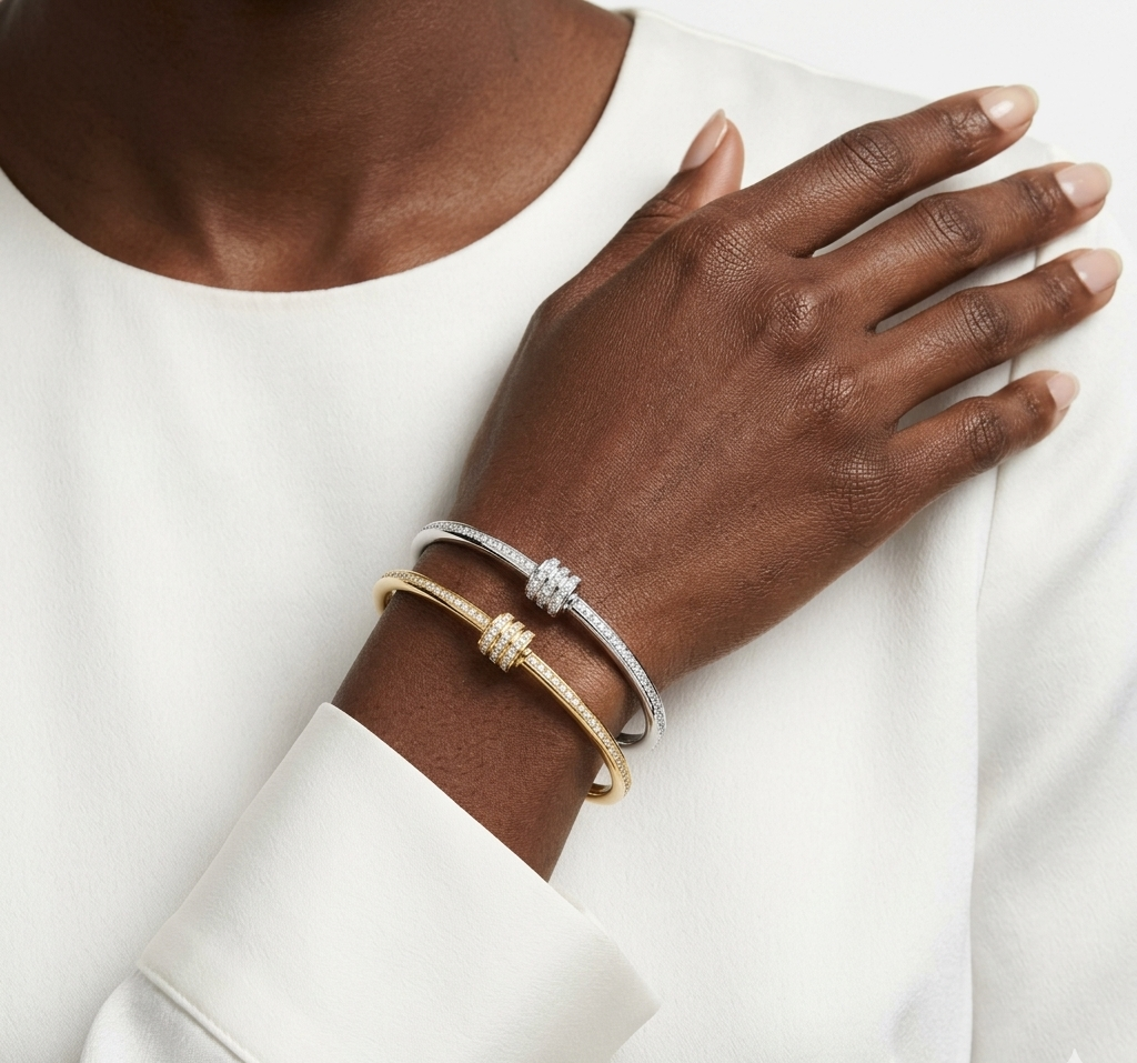 SERENA Bangle - Waterproof - سوارة سيرينا الفضي
