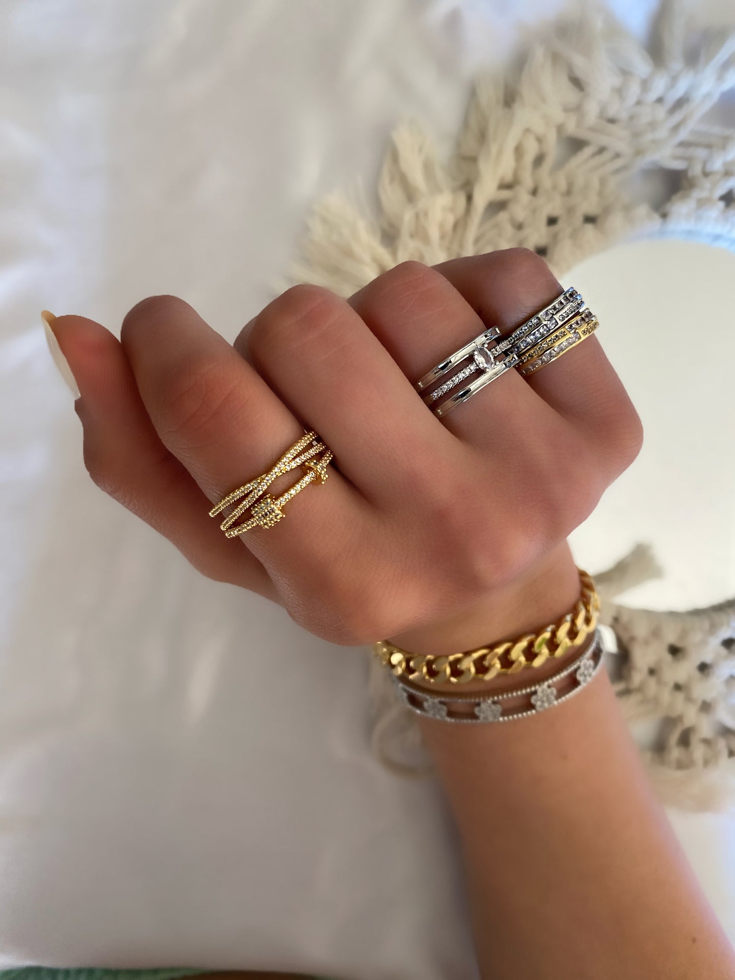 NICOLE Ring - Silver Color