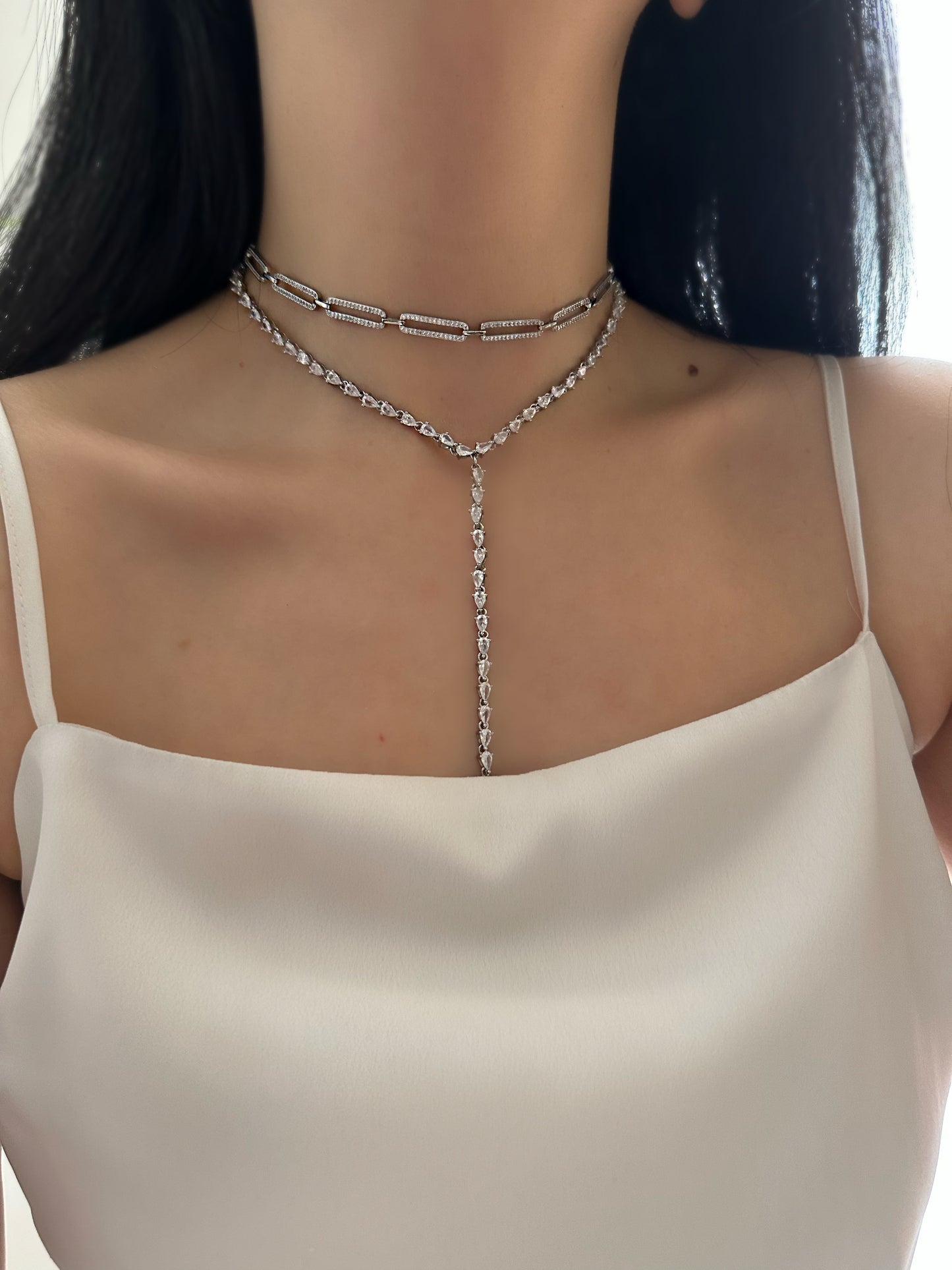 AVA Tennis Long Necklace