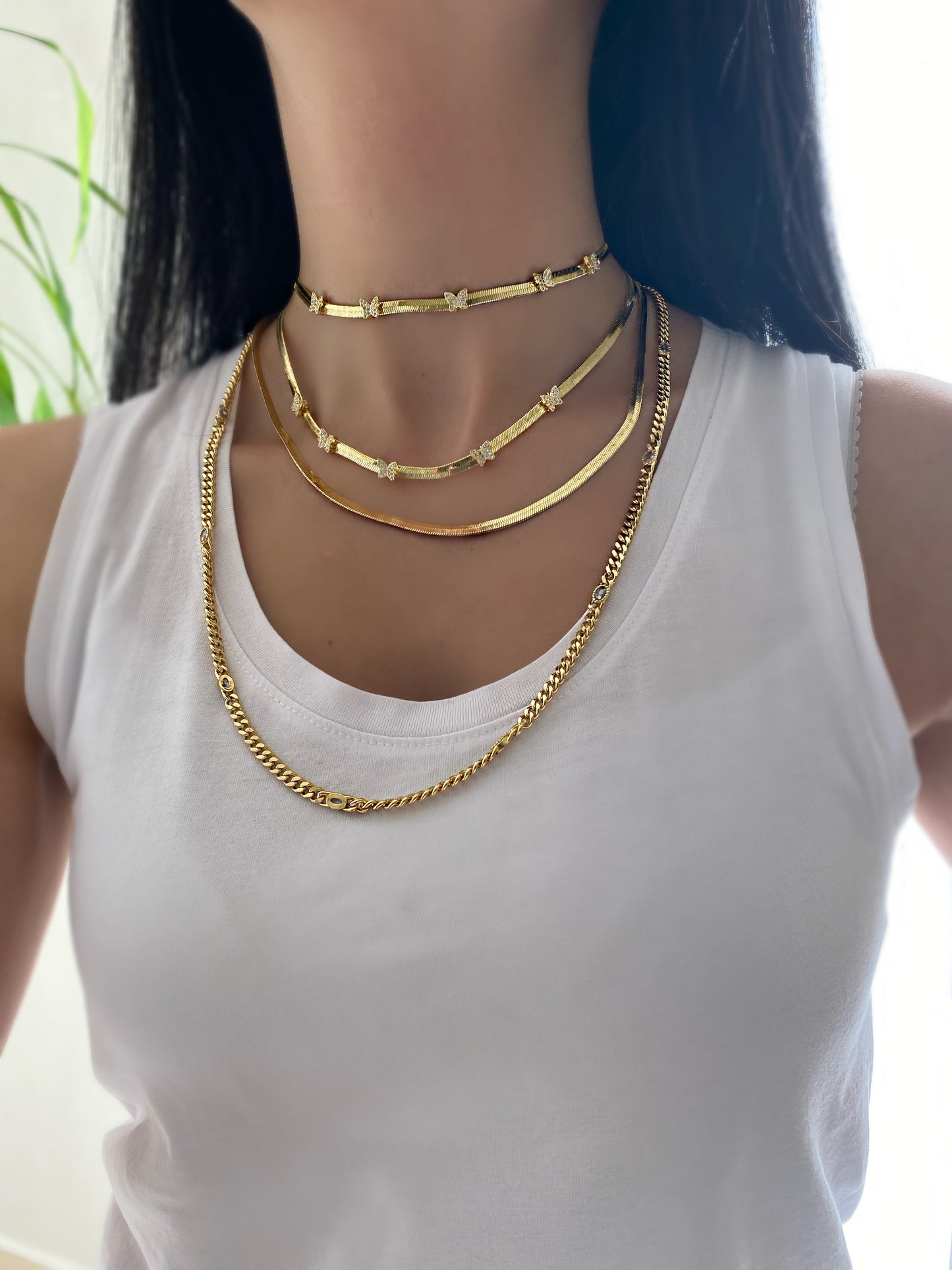 OPHELIA Necklace - Clear Stone