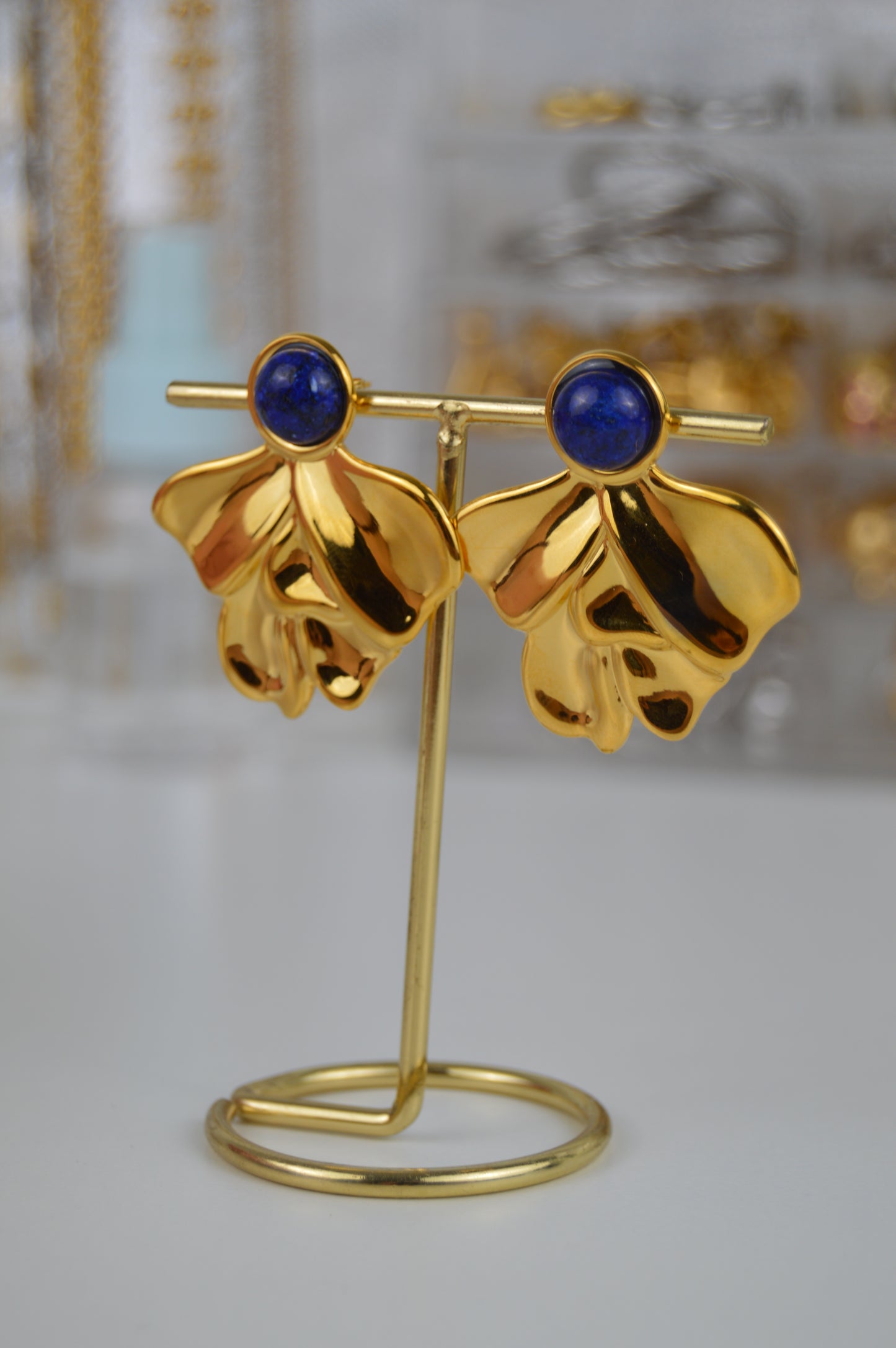 ELIRA BLUE Earrings  - Waterproof - حلق اليرا