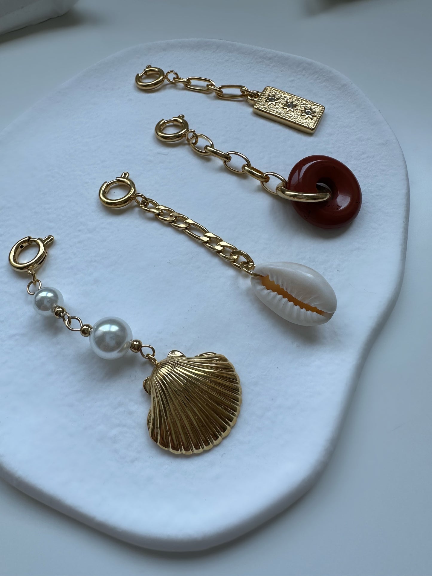 GOLD SHELL SWIMWEAR JEWELRY - WATERPROOF