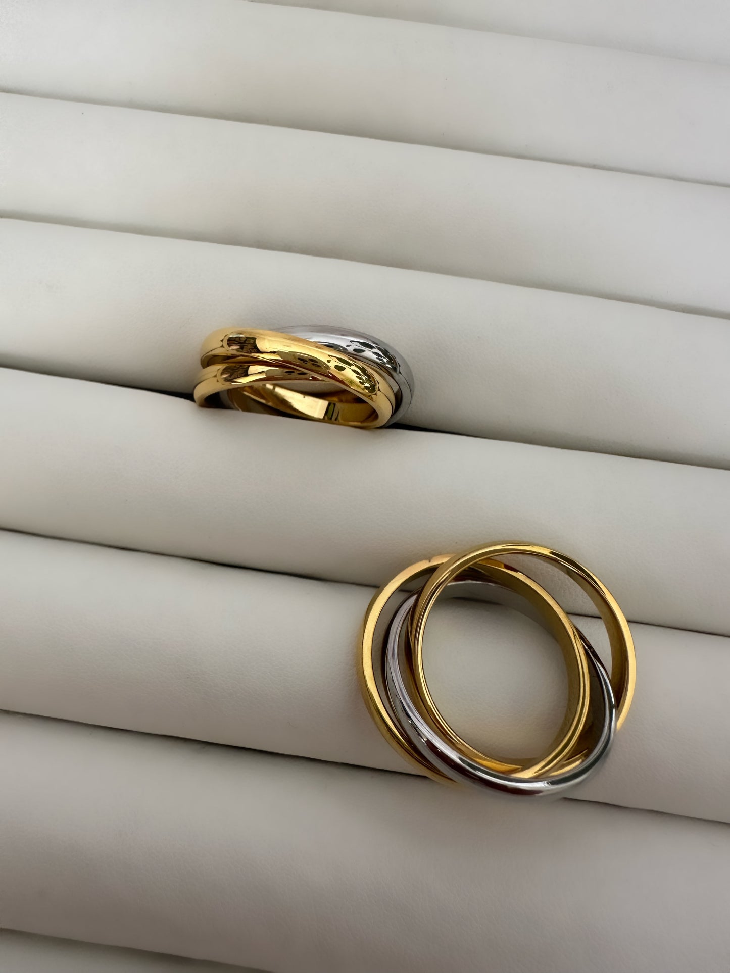 LUCILLA Ring 2 Gold & 1 Silver Rings - Waterproof