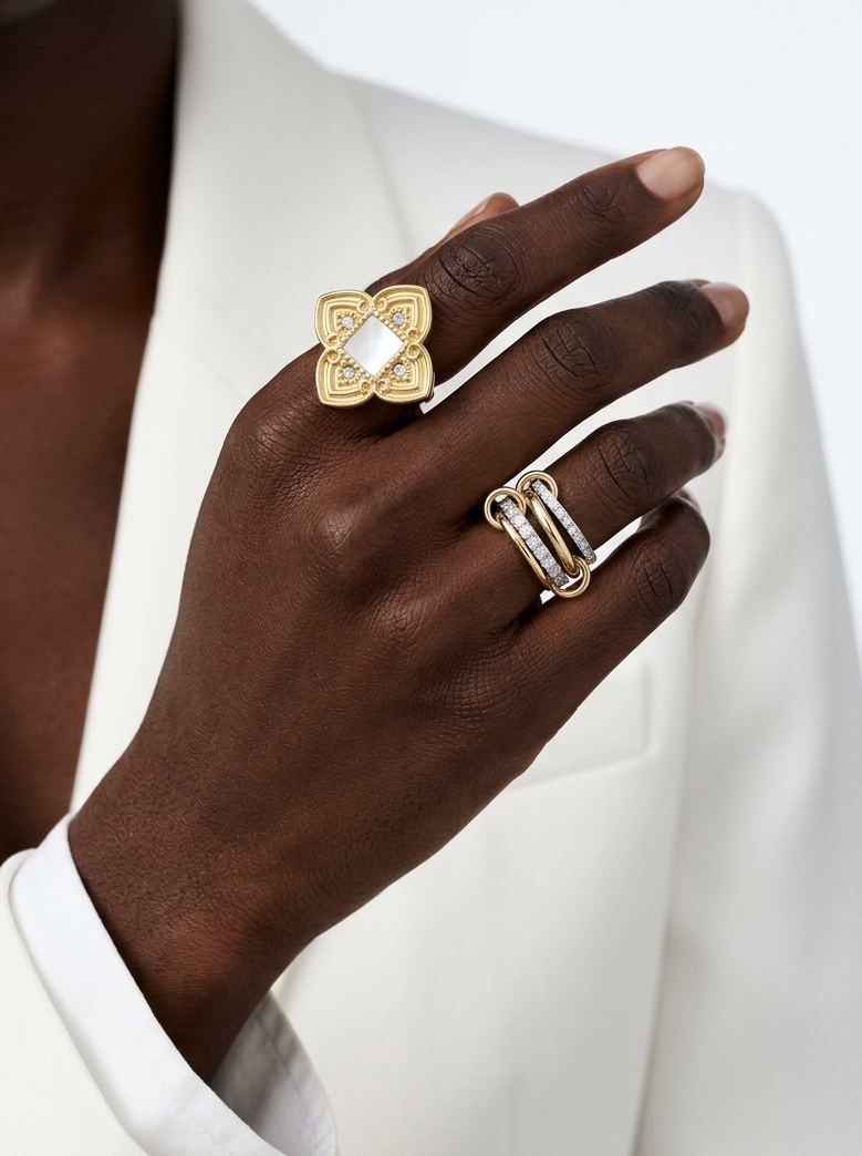 VERA Ring - Waterproof- خاتم ڤيرا مع حجر ابيض
