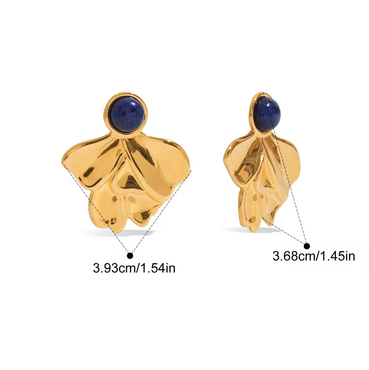 ELIRA BLUE Earrings  - Waterproof (قريبا رمضان 2026)