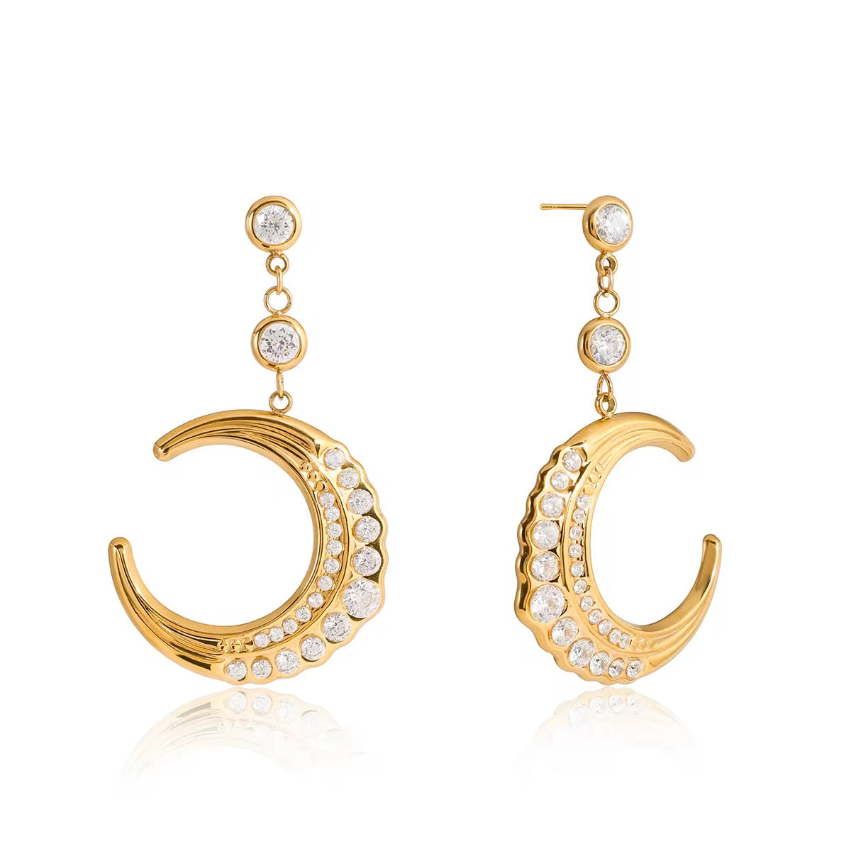 CRESCENT TASSLE Earrings  - Waterproof (قريبا رمضان 2026)