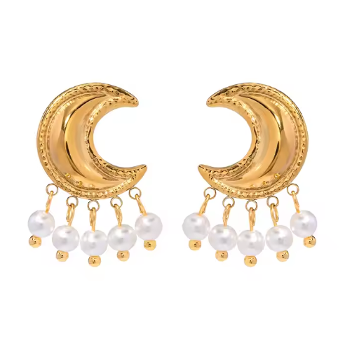 CRESCENT Earrings  - Waterproof ستتوفر خلال 4 اسابيع