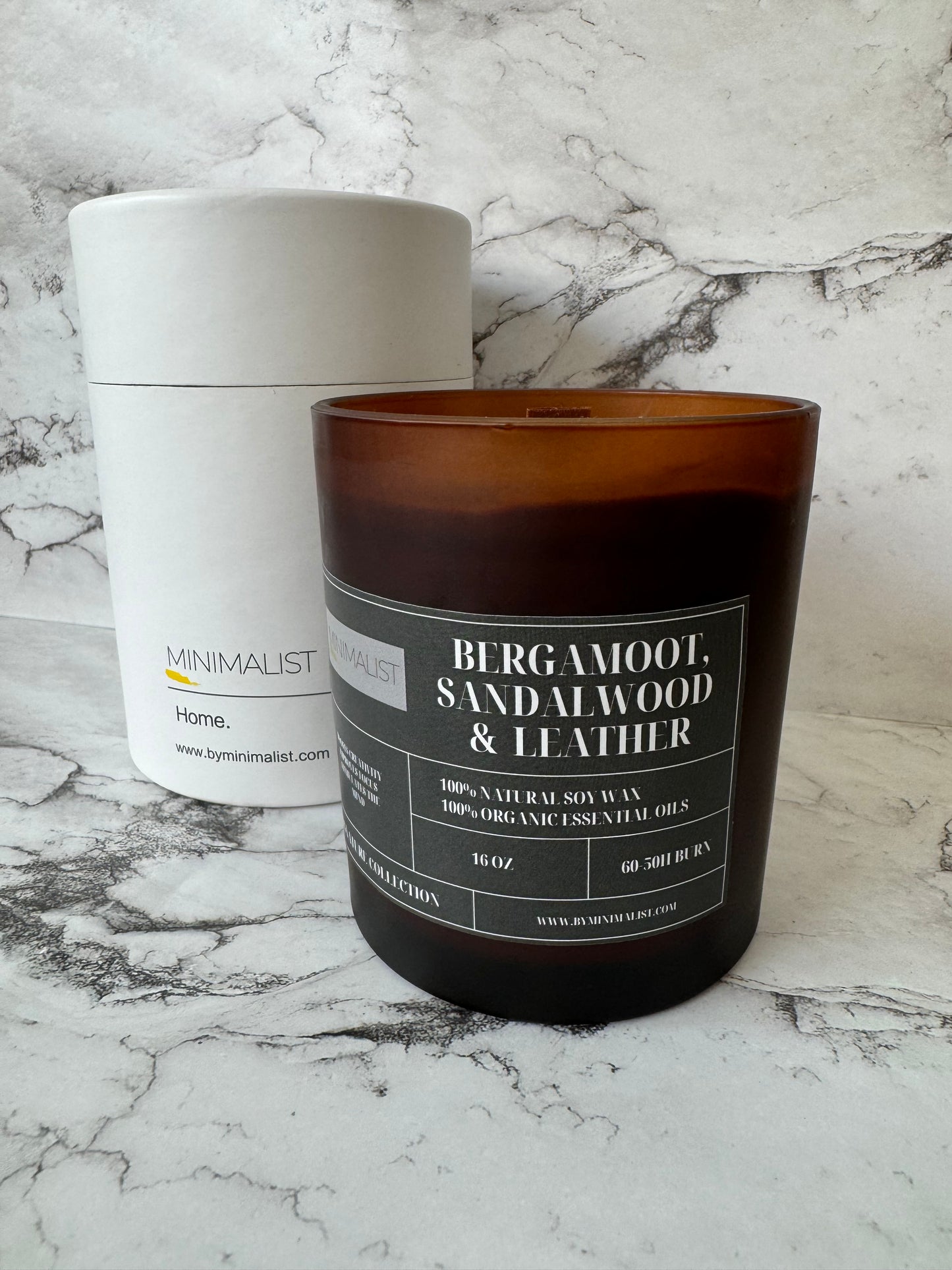 Bergamoot, Sandalwood & Leather Candle