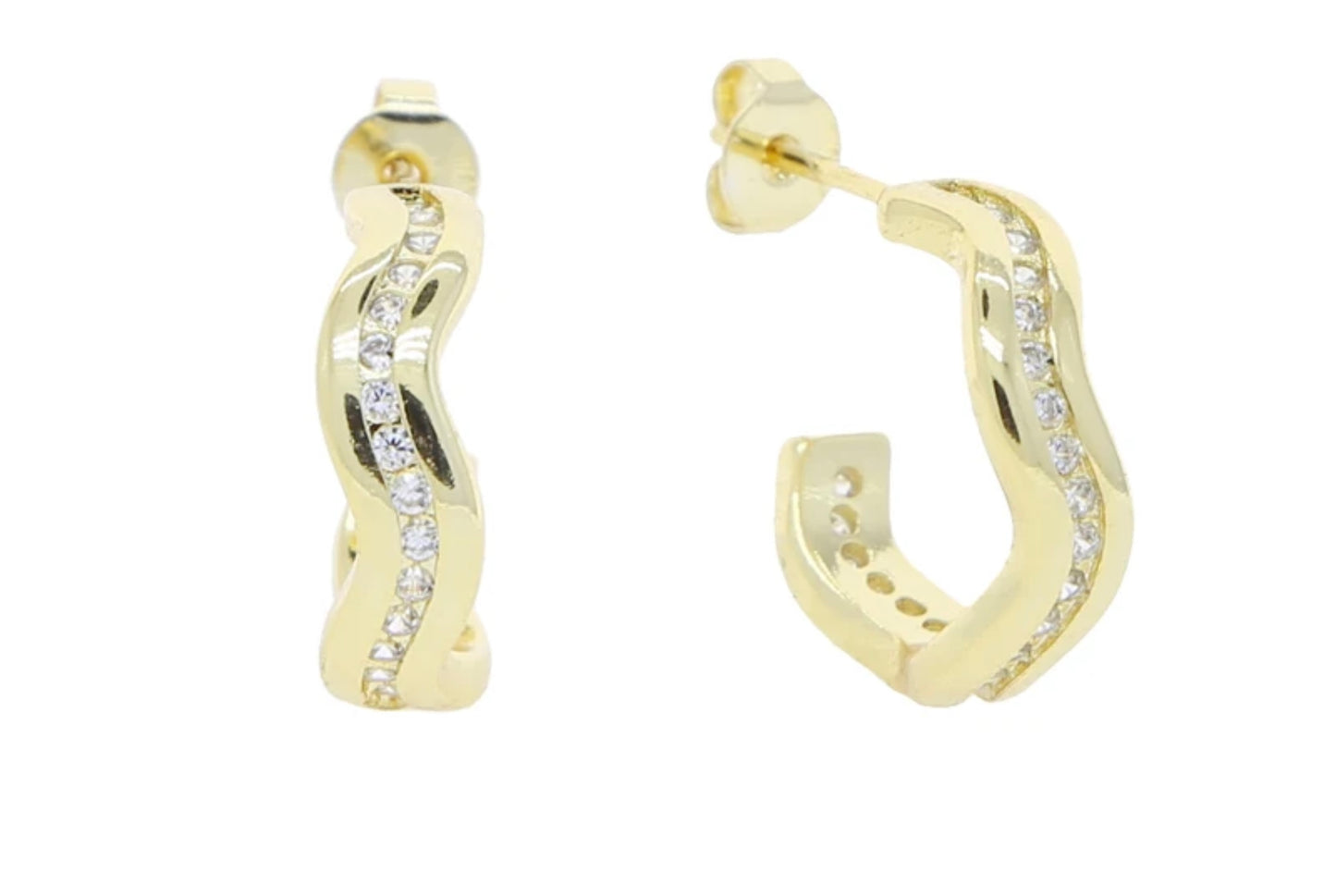 AMWAJ Earrings Gold