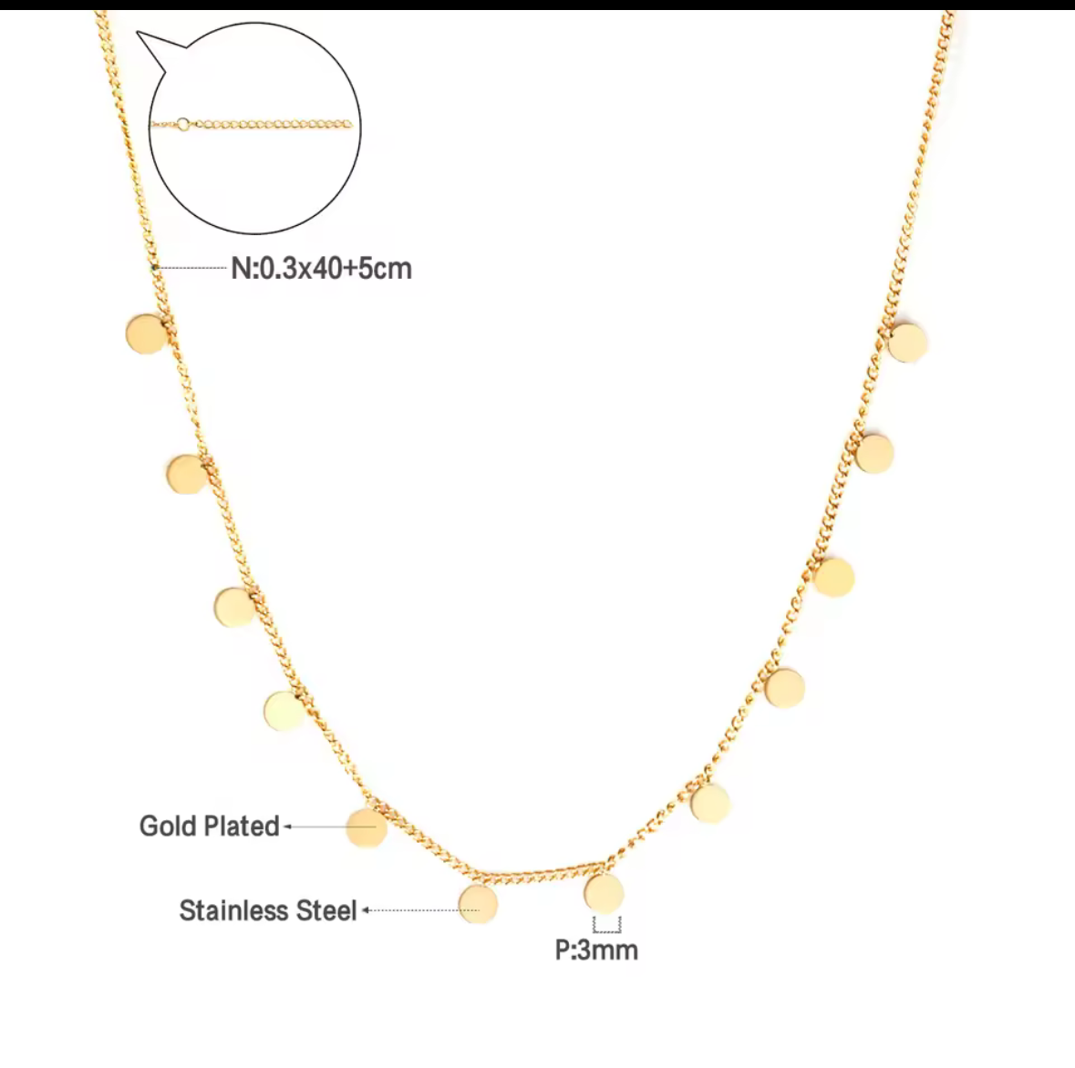THE SIREN Necklace  - Waterproof - سلسلة ذا سايرن