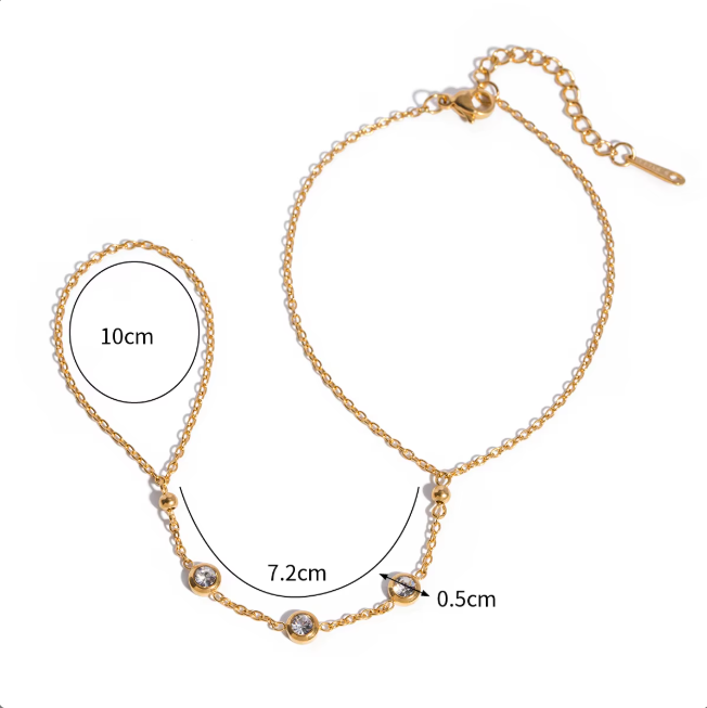 TRIO DIAMONDS Bracelet - Waterproof ستتوفر خلال 4 اسابيع