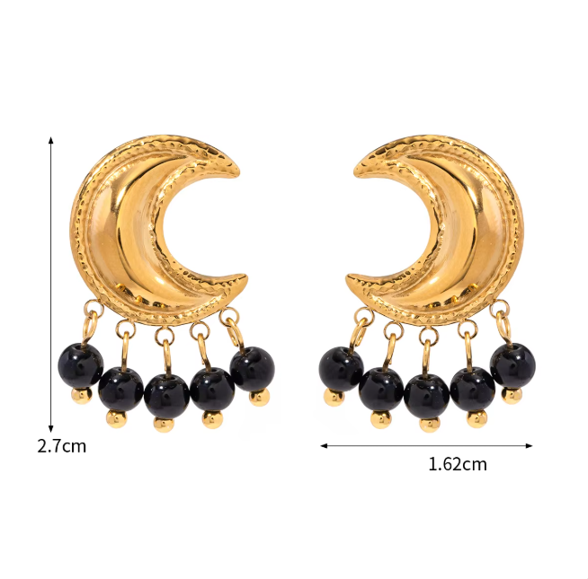 CRESCENT Earrings  - Waterproof ستتوفر خلال 4 اسابيع