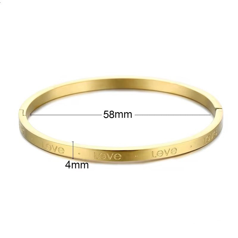 LOVE THIN Bangle - Waterproof