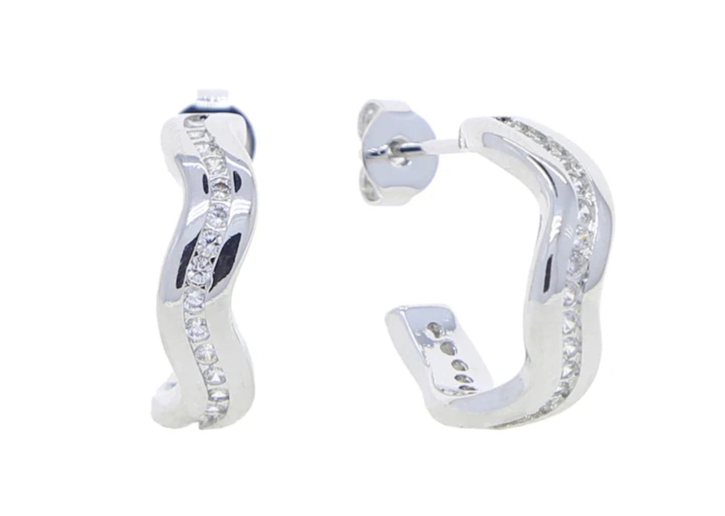 AMWAJ Earrings Silver