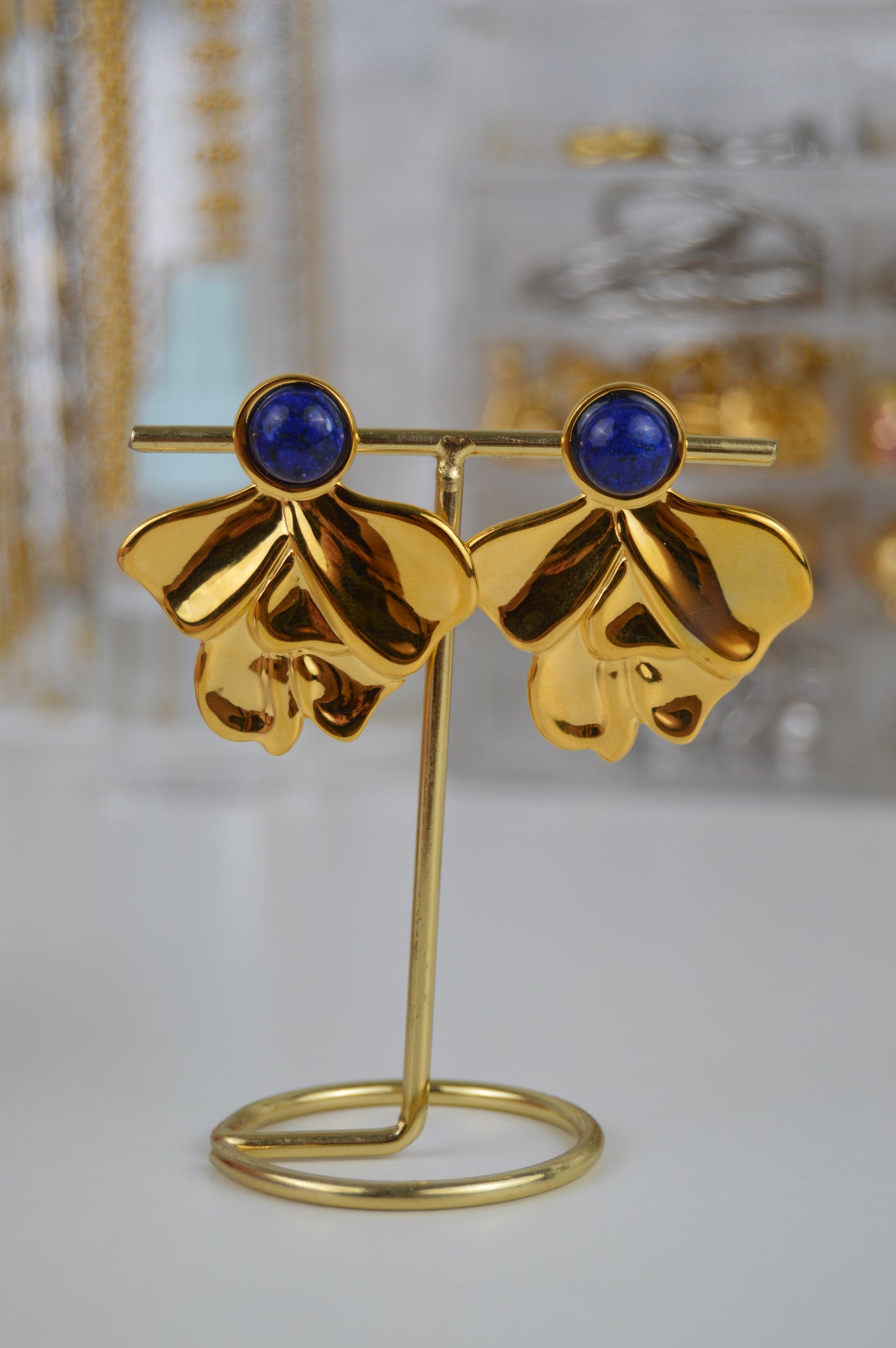 ELIRA BLUE Earrings  - Waterproof - حلق اليرا