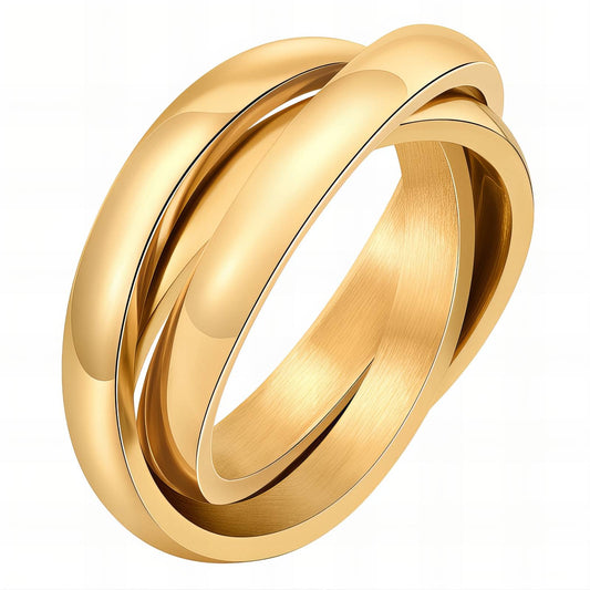 LUCILLA Ring 3 Gold Rings - Waterproof