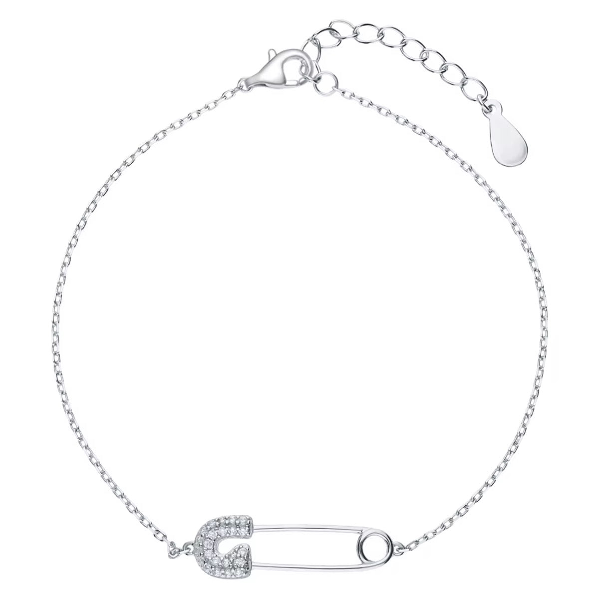 JADE Silver Pin Bracelet