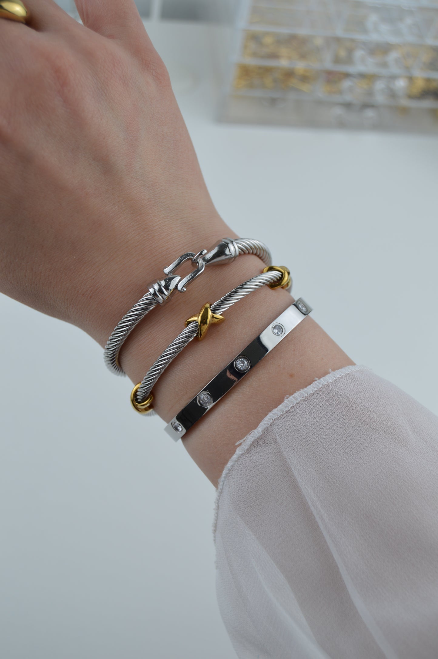 TILLY Bangle - Waterproof - سوارة تيلي فضي