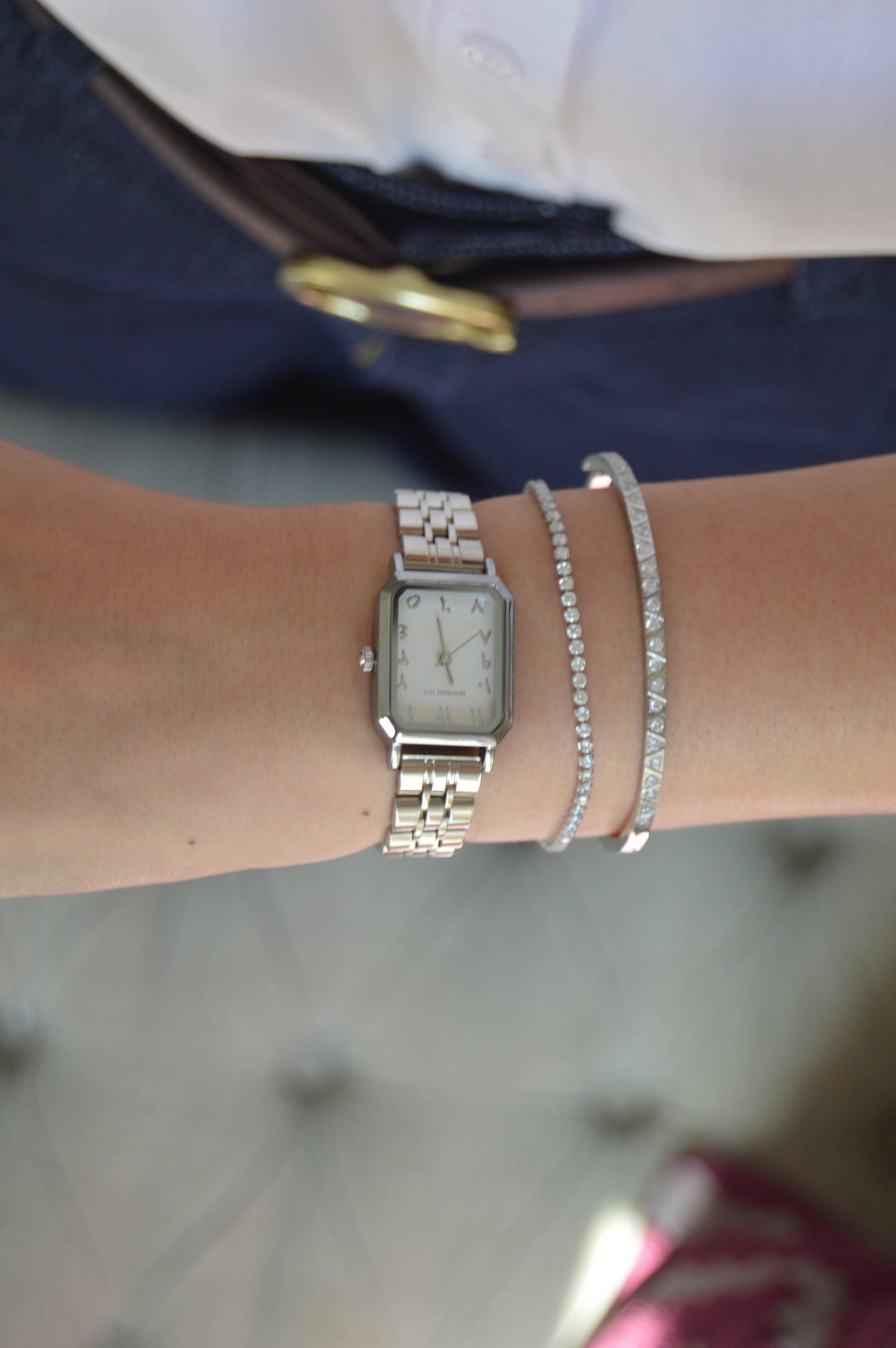 PRINCESS Bracelet- Waterproof - سوارة برنسس تنس فضي
