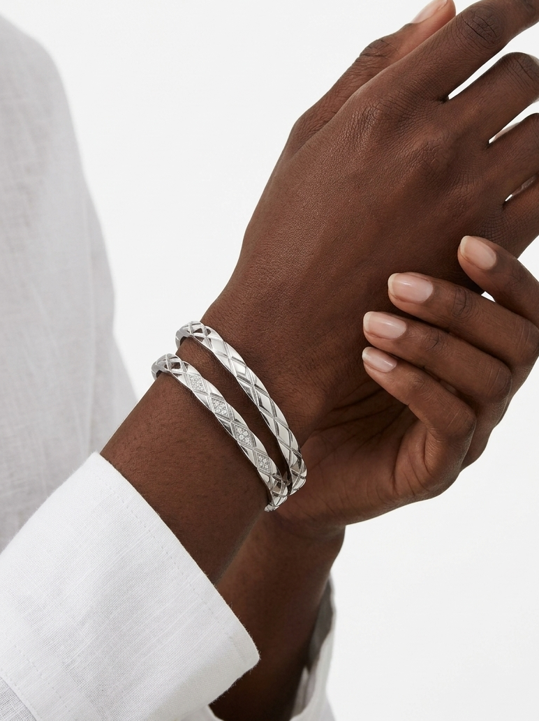 TALIA  Bangle - Waterproof - سوارة تاليا فضي