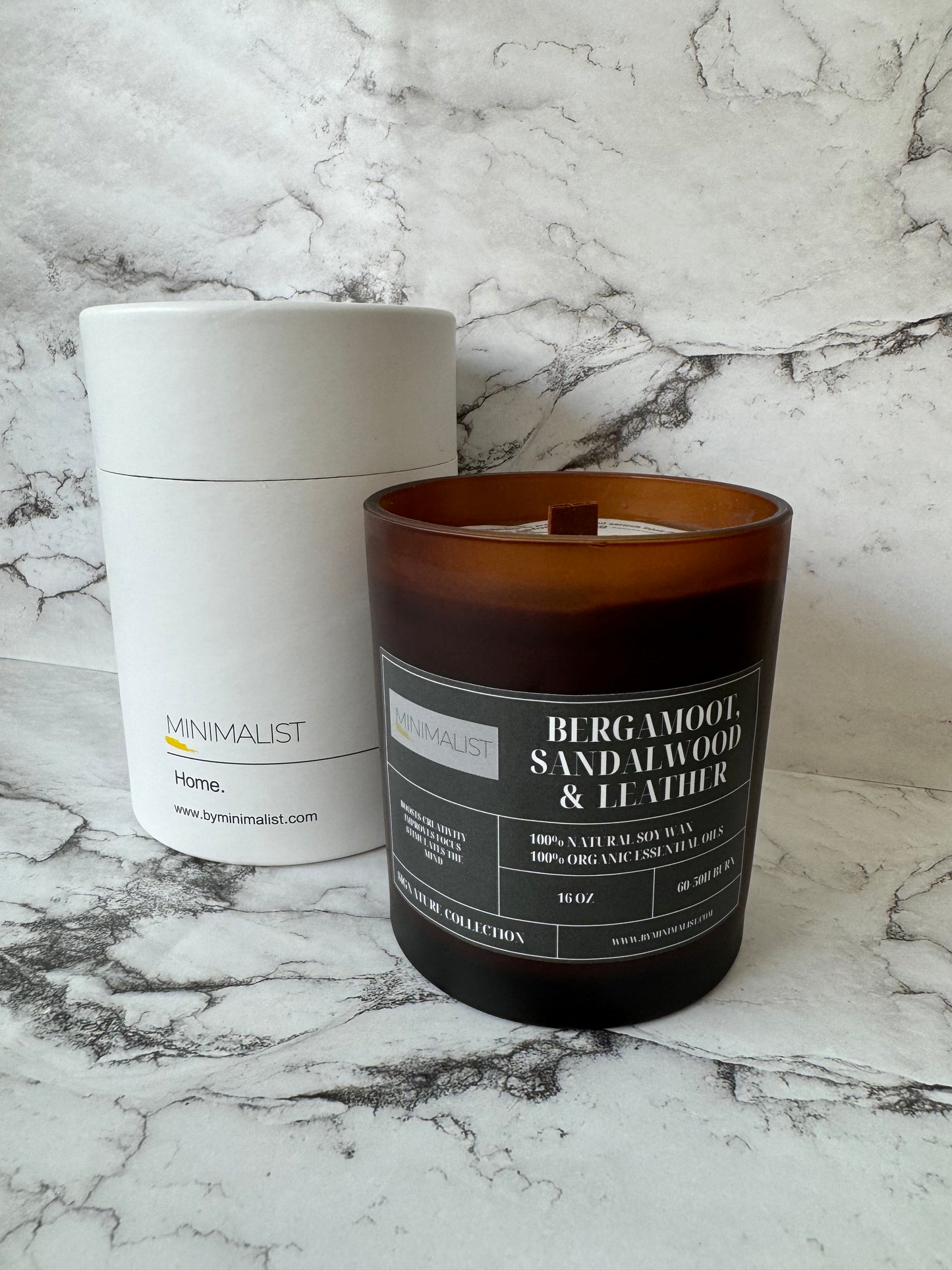 Bergamoot, Sandalwood & Leather Candle