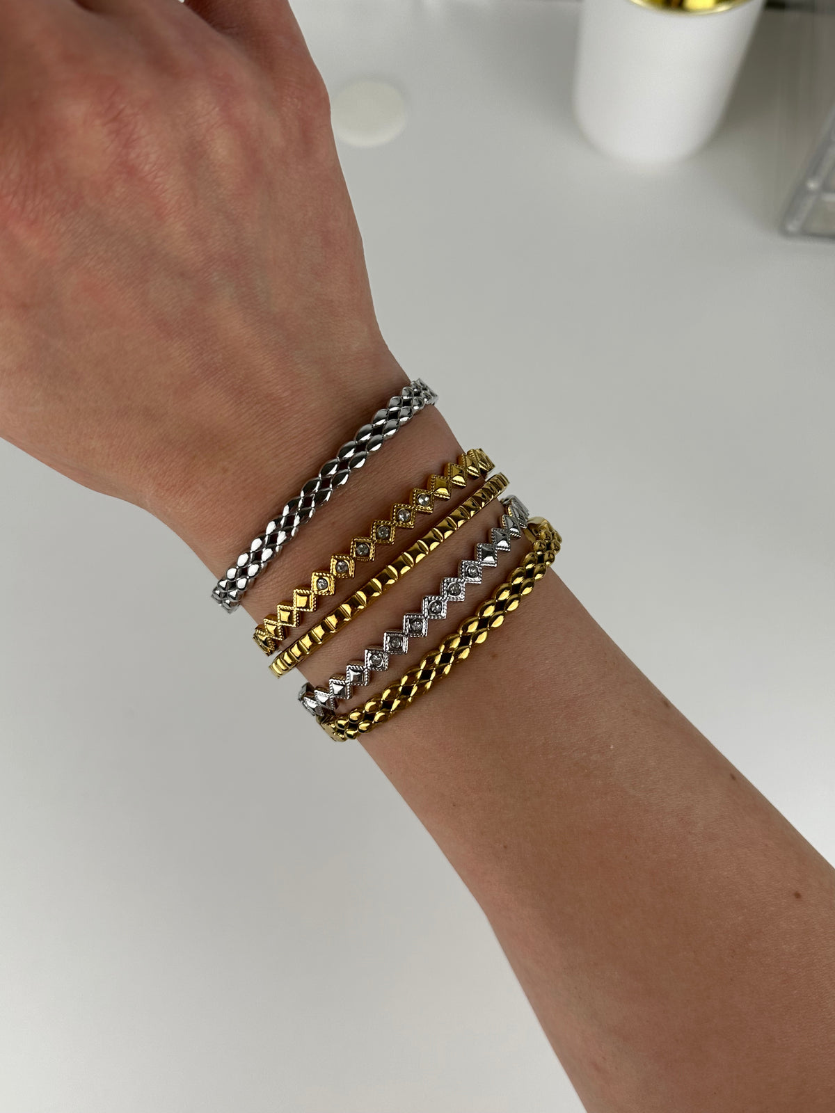BLOCK Bracelet - Waterproof - سوار بلوك ذهبي