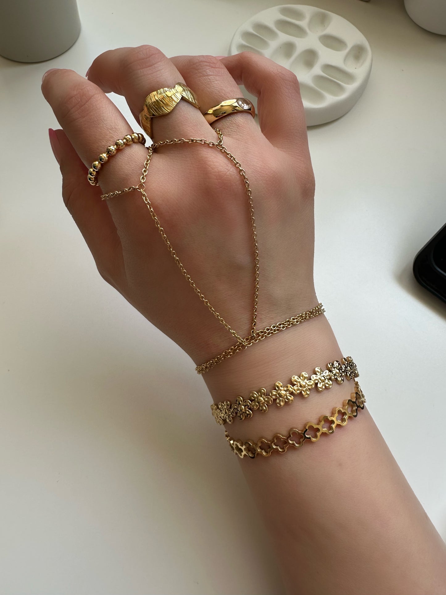 LULU Double Bracelet (Handchain)- Waterproof - سوارة لولو لاصبعين