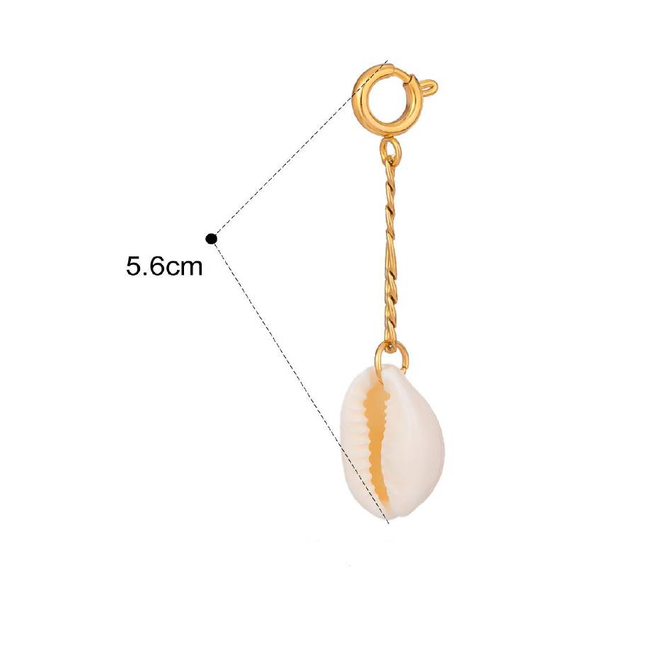 WHITE SHELL SWIMWEAR JEWELRY - WATERPROOF