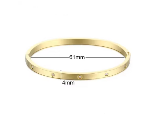 DHALIA Thin Bangle - Waterproof