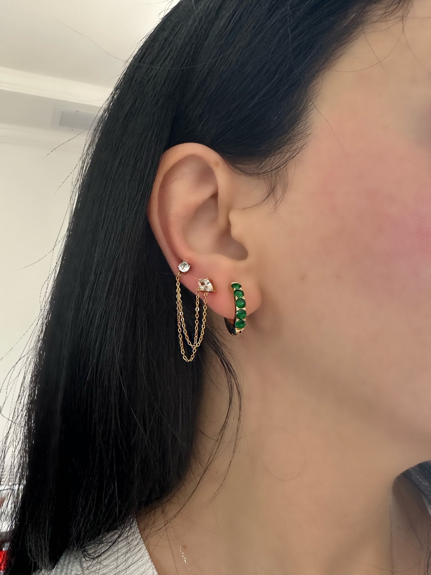 KENZIE GREEN Earrings  - Waterproof