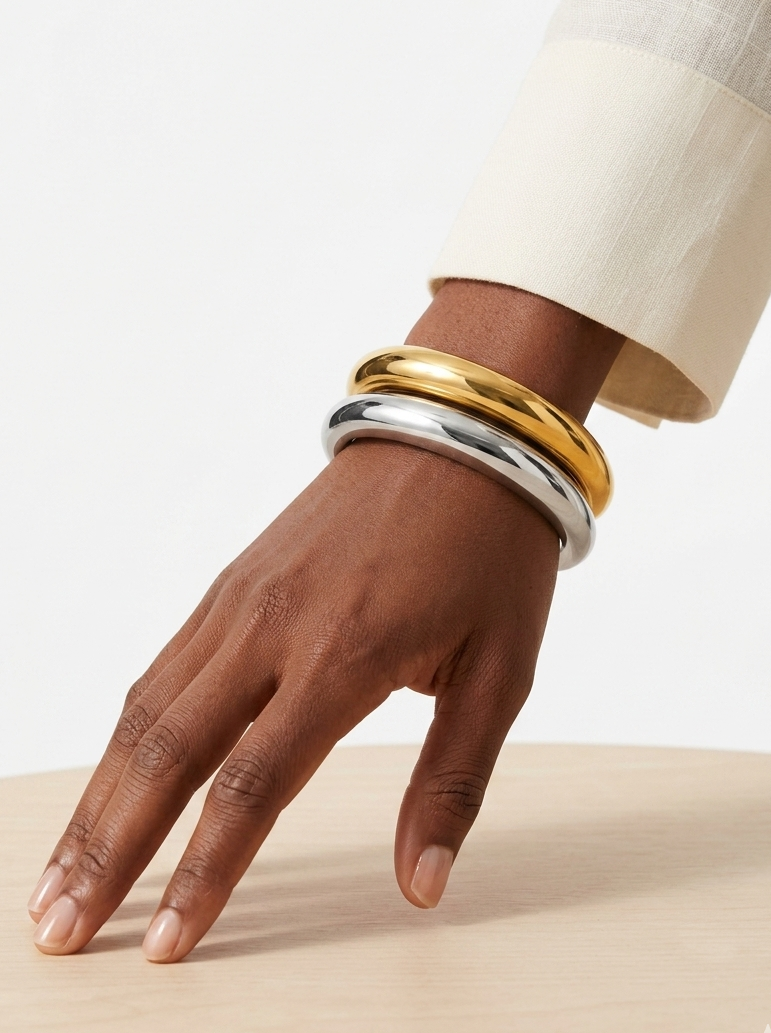 DUNE CHUNKY Bangle - Waterproof - سوارة دون عريضة ذهبي