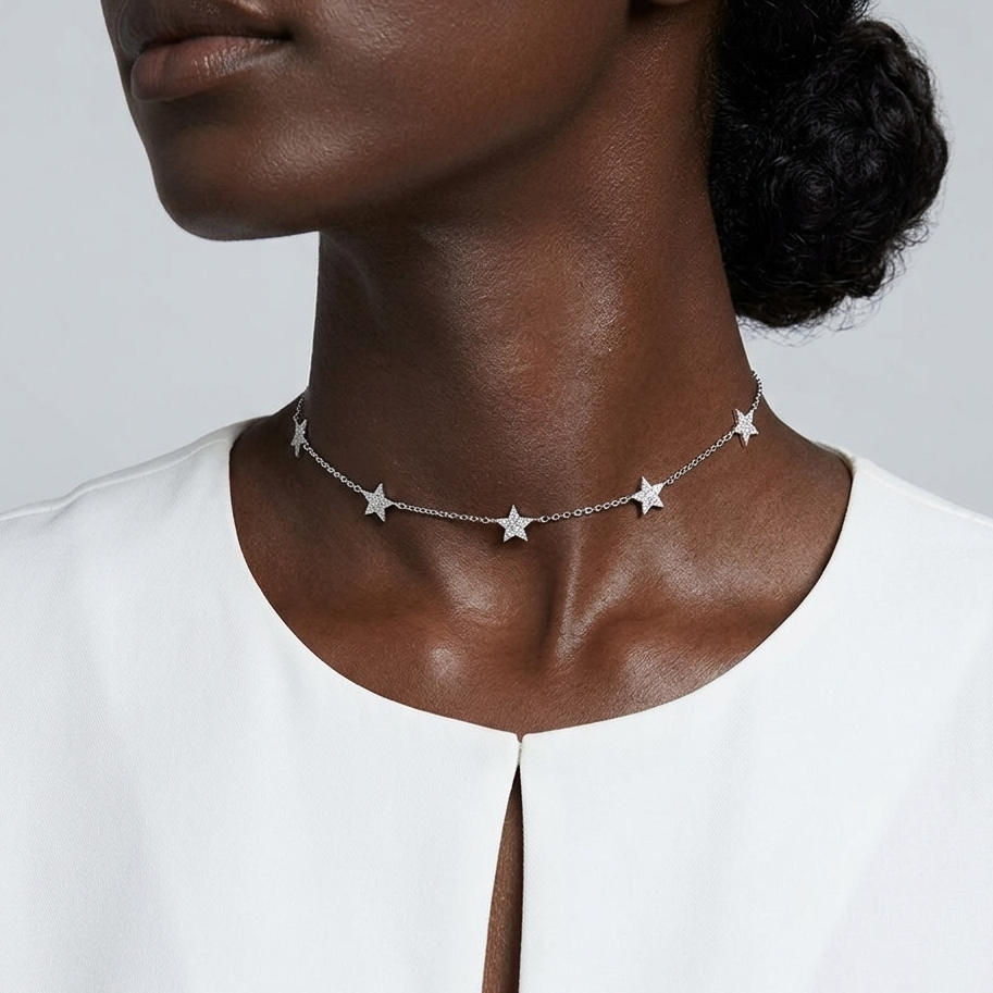 GLORIA Choker - Silver - تشوكر جلوريا