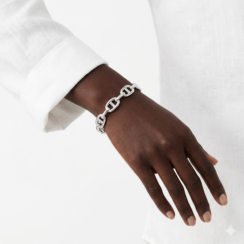 THE TEE Bangle - Waterproof - سوارة ذا تي الفضي