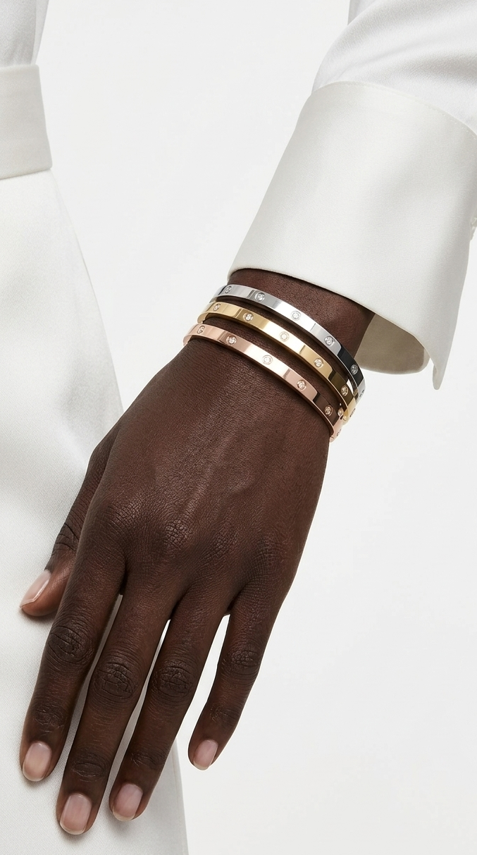 DHALIA THIN Bangle - Waterproof - سوارة داليا رفيعة فضي