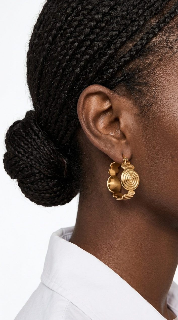 NALA HOOP Earrings - Waterproof - حلق نالا هوب