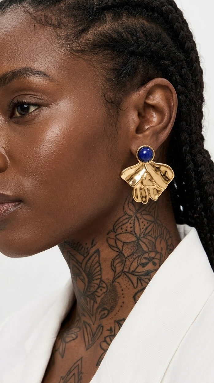 ELIRA BLUE Earrings  - Waterproof - حلق اليرا