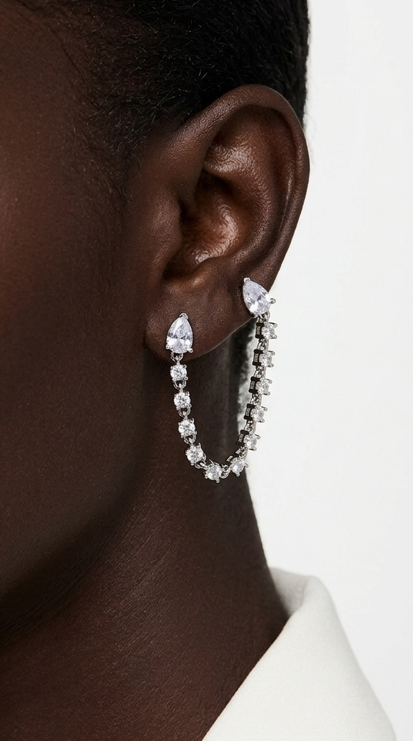 KAYA Ear-Hoop - Silver Color