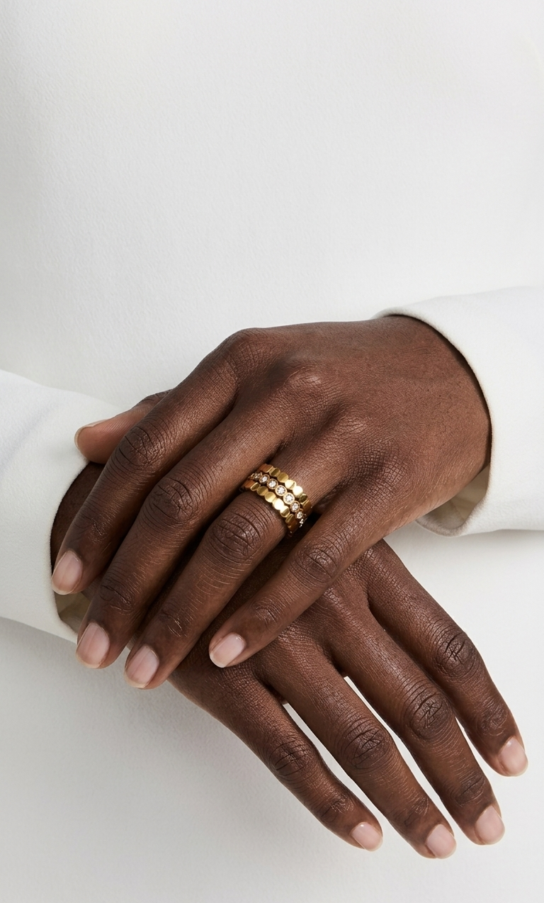 The Bee Triple Rings  - Waterproof - خاتم ذا بي الثلاثي