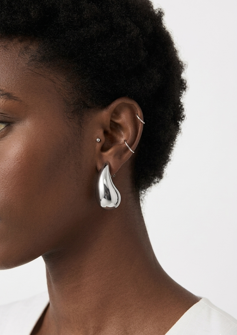THE DROPS Silver Earrings - Waterproof