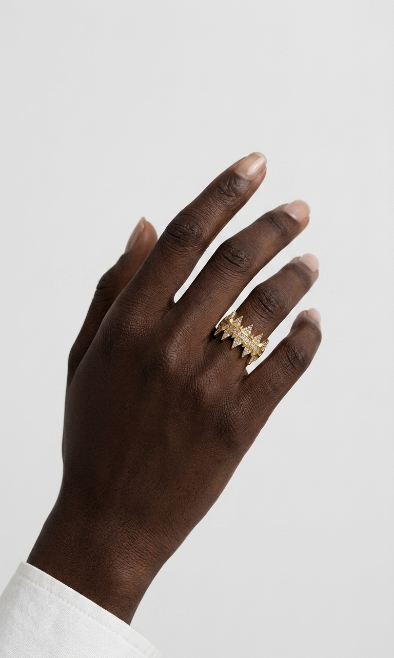 RIA Spike Ring - Gold Color