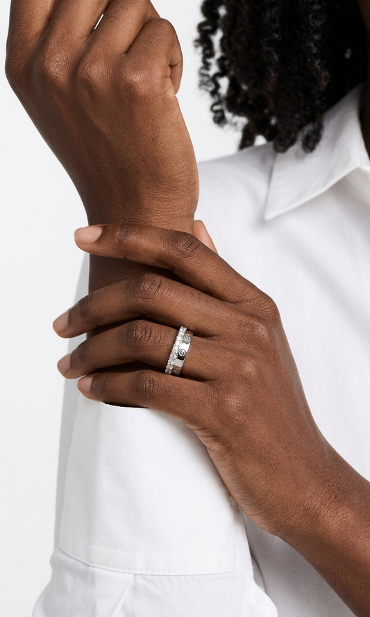 VERONA Double Ring - Silver Color
