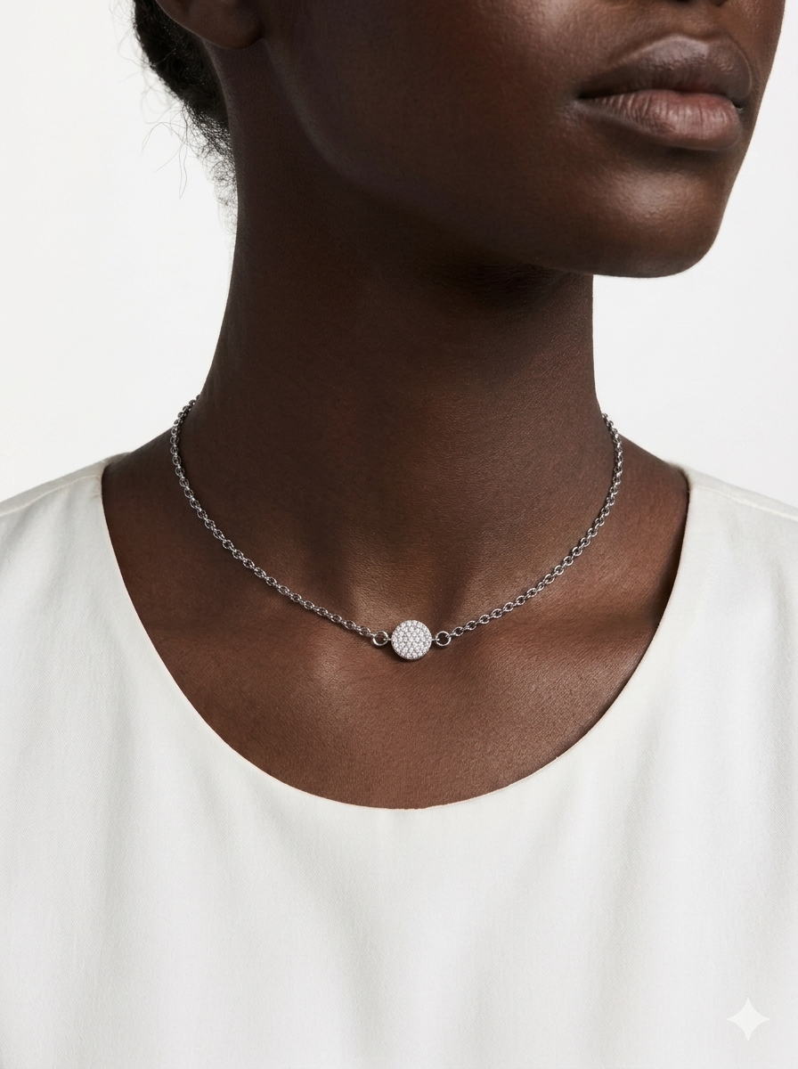 HALO Choker -Silver