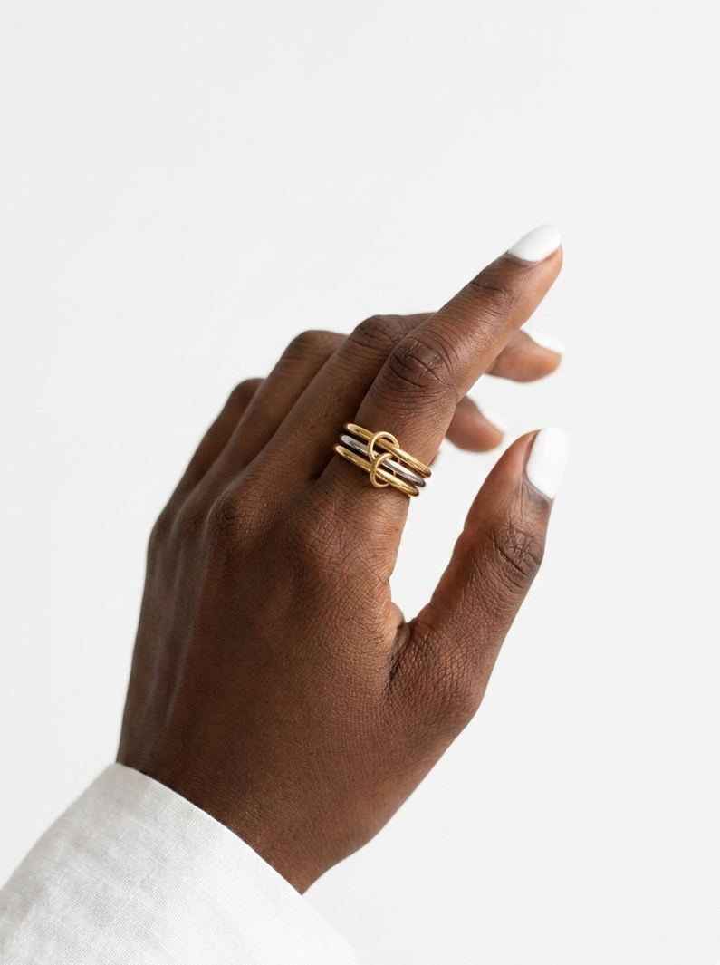 JOVANNA Trio  Ring - Waterproof - خاتم جوڤانا الثلاثي